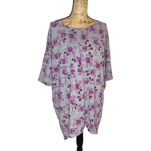 Lularoe Irma Tunic Womens‎ Disney Size Medium Multicolor Loose Stretch (1304)